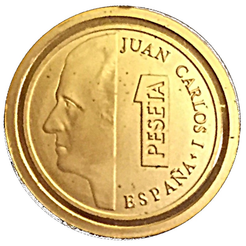 Reverso de 20 Euros (Peseta de Juan Carlos I)