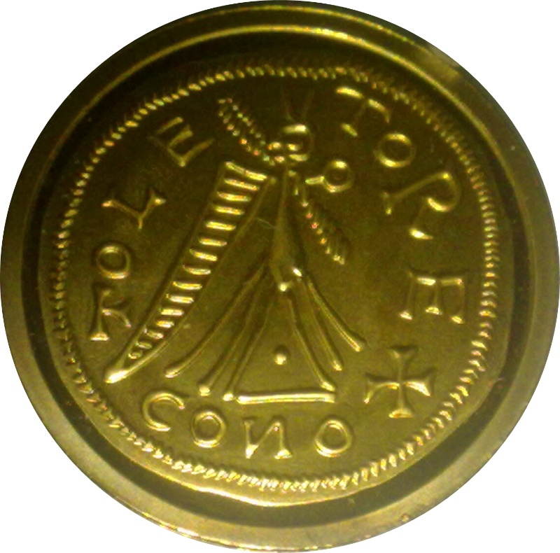 Reverso de 20 Euros (Visigodo Tremissis de Leovigildo)