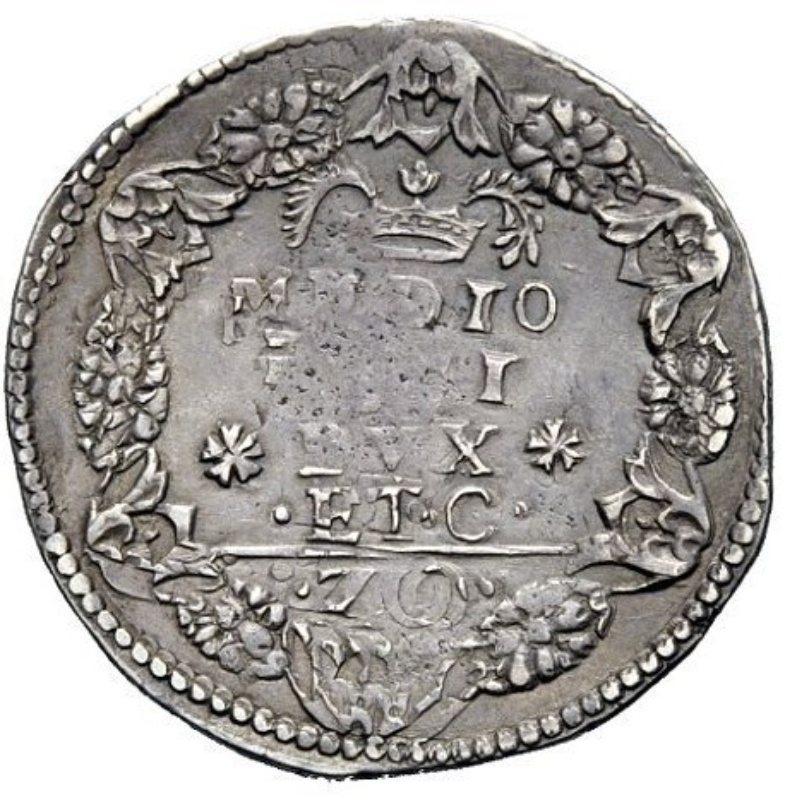 Reverso de 20 Soldi - Filippo IV