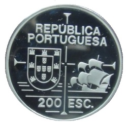 Anverso de 200 Escudos (California; Plata)