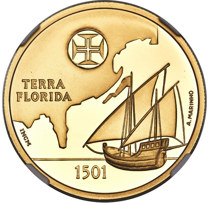 Reverso de 200 Escudos (Florida, Oro)