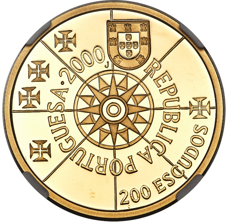 Anverso de 200 Escudos (Florida, Oro)