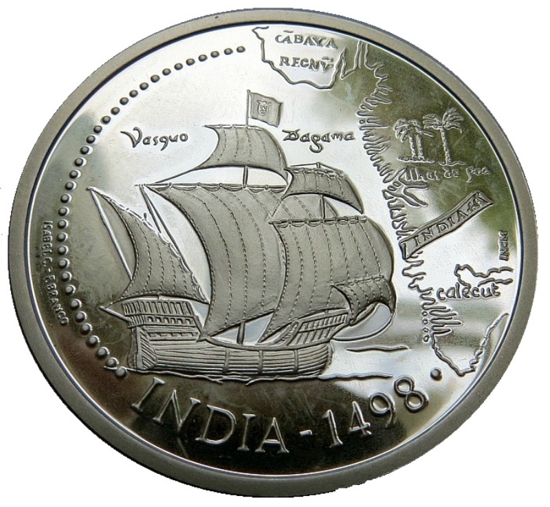 Reverso de 200 Escudos (India, Plata)
