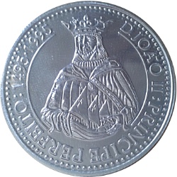 Reverso de 200 Escudos (Príncipe Perfecto, Plata)