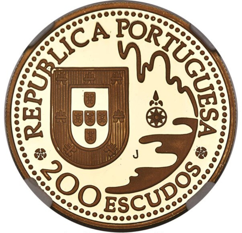 Anverso de 200 Escudos (Tanegashima; Oro)
