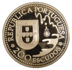 Anverso de 200 Escudos (Tanegashima; Plata)