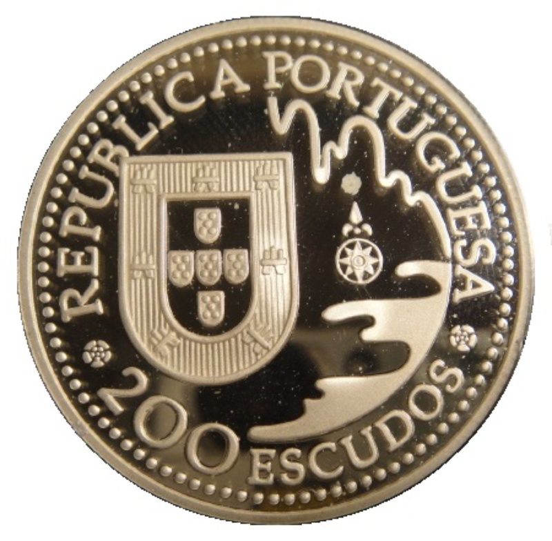 Anverso de 200 Escudos (Tanegashima; Plata)