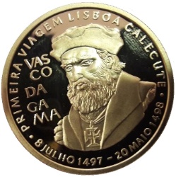 Reverso de 200 Escudos (Vasco da Gama, Oro)