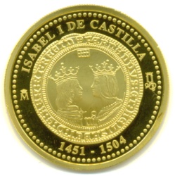 Anverso de 200 Euros (Isabel I de Castilla)