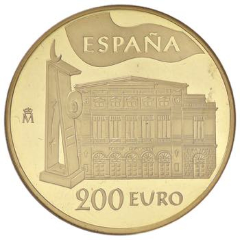 Moneda 200 Euros (Premios Príncipe de Asturias) | 2005 - Anverso Anverso de 200 Euros (Premios Príncipe de Asturias)