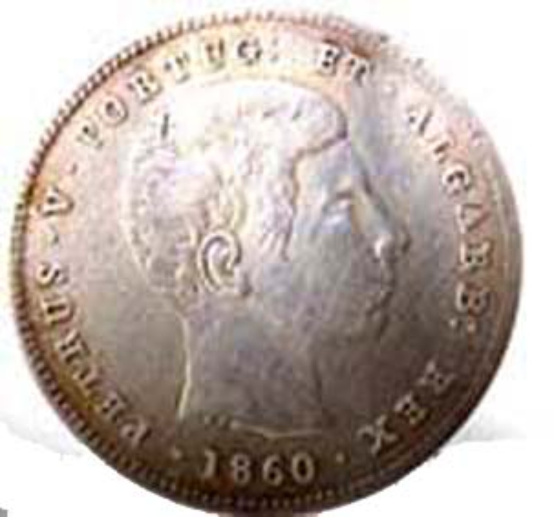 Moneda 200 Reales (Réais) - Pedro V | 1858 - 1861 - Anverso Anverso de 200 Reales (Réais) - Pedro V