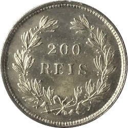 Reverso de 200 reyes - Luiz I