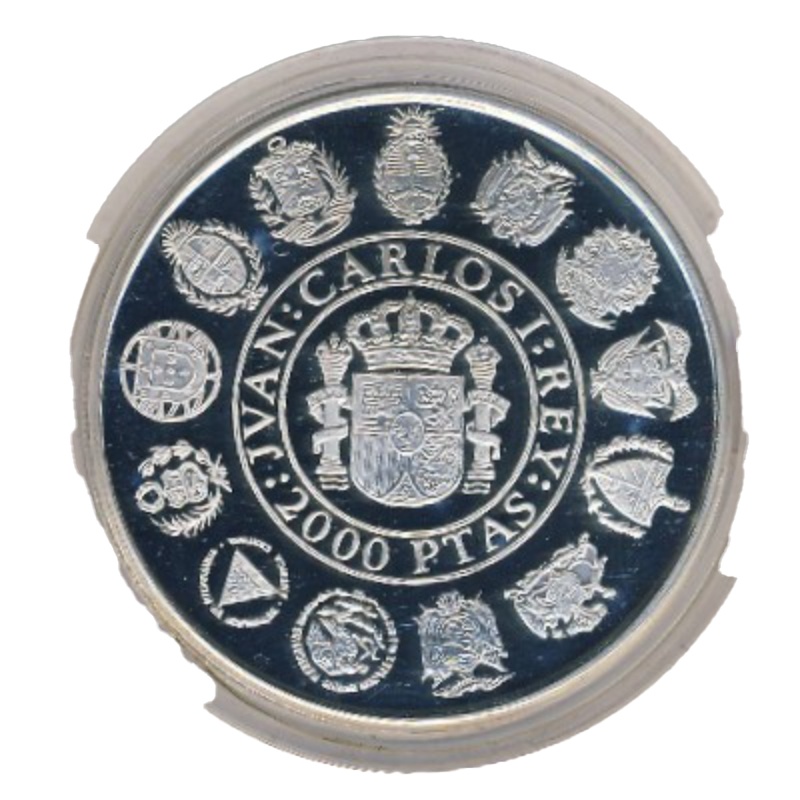 Reverso de 2000 Pesetas (Columnario)