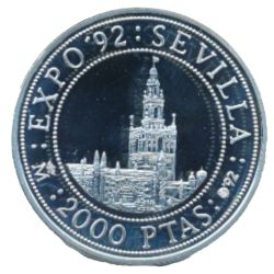 Anverso de 2000 Pesetas (Giralda)