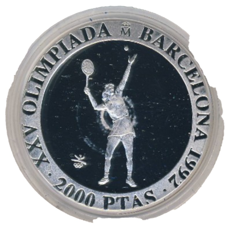 Anverso de 2000 Pesetas - Juan Carlos I (Tenis)