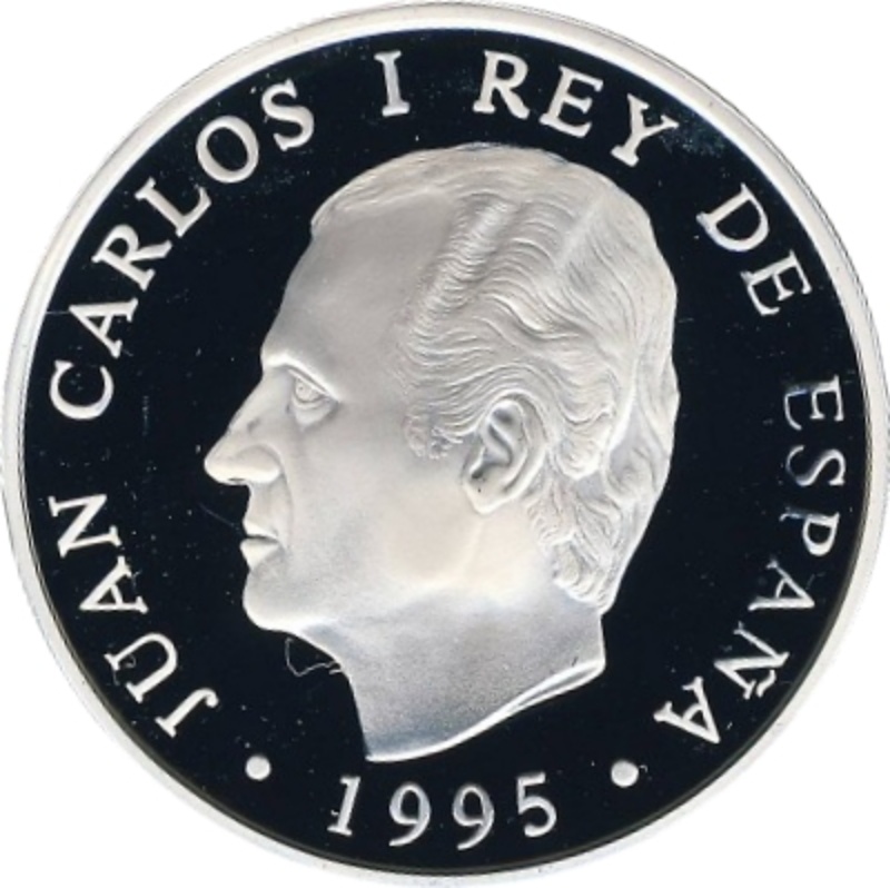 Moneda 2000 Pesetas - Juan Carlos I (Urogallo) | 1995 - Anverso Anverso de 2000 Pesetas - Juan Carlos I (Urogallo)
