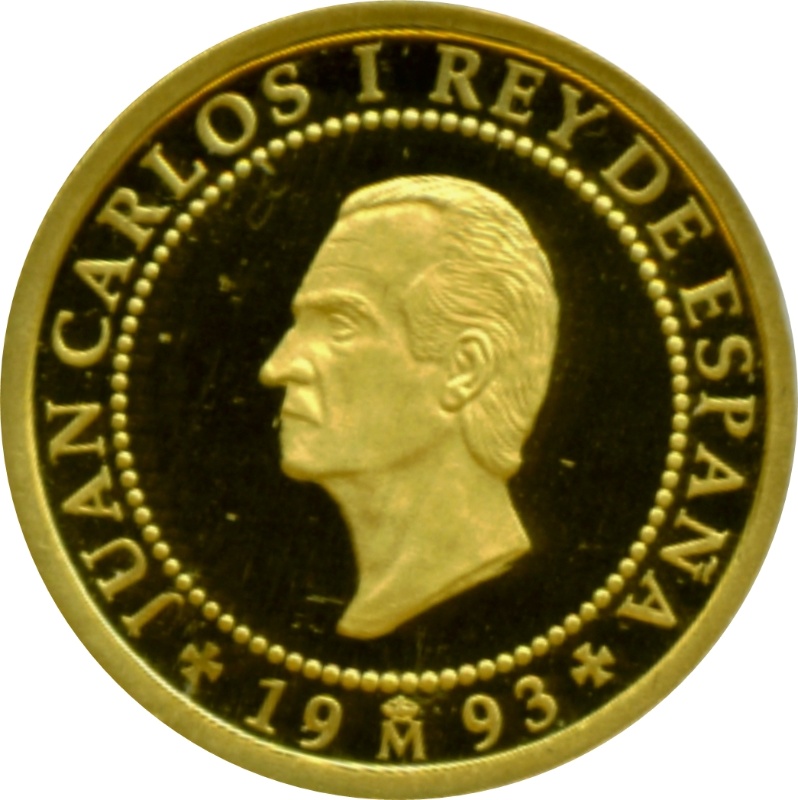 Moneda 20.000 Pesetas - Juan Carlos I (Año Santo Jacobeo) | 1993 - Anverso Anverso de 20.000 Pesetas - Juan Carlos I (Año Santo Jacobeo)
