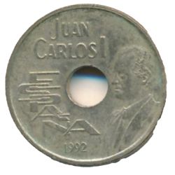 Reverso de 25 Pesetas - Juan Carlos I (Giralda)