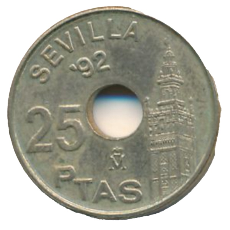 Anverso de 25 Pesetas - Juan Carlos I (Giralda)