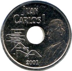 Anverso de 25 Pesetas - Juan Carlos I (plata)