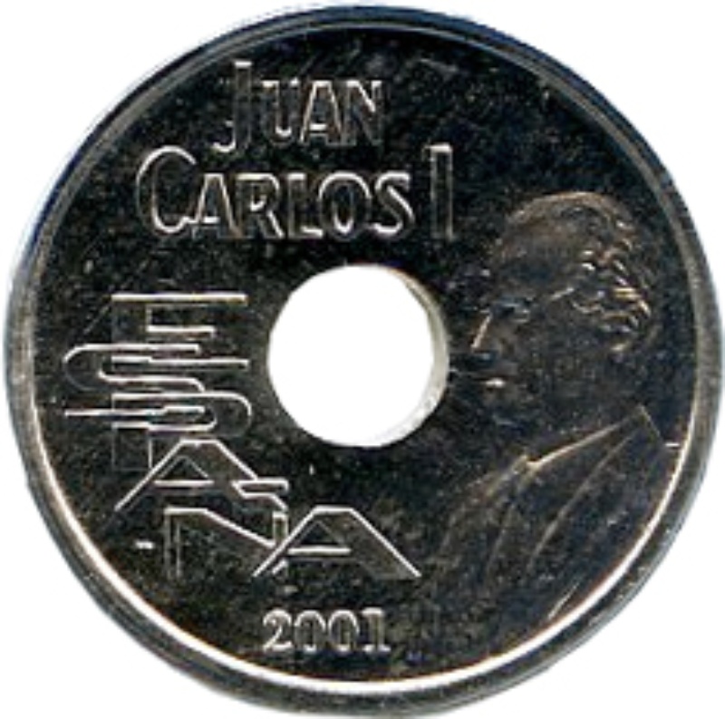 Anverso de 25 Pesetas - Juan Carlos I (plata)
