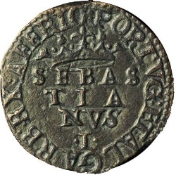 Anverso de 3 Reales "III-L" - Sebastião I