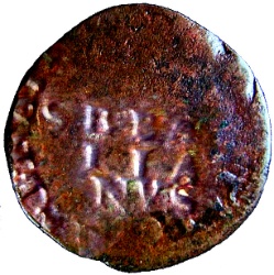 Anverso de 3 Reales "L-3 o 3-L" - Sebastião I