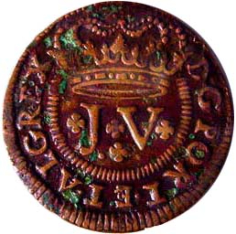 Anverso de 3 Reales (Réais) - João V