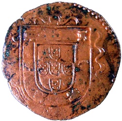 Reverso de 3 Reales (Réais) - Sebastião I