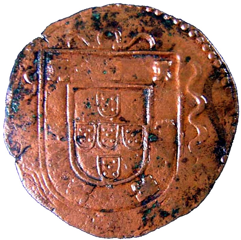 Moneda 3 Reales (Réais) - Sebastião I | 1557 - 1578 - Reverso Reverso de 3 Reales (Réais) - Sebastião I