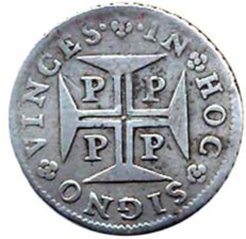 Moneda 3 Vintens - Pedro II (ceca de Oporto) | 1688 - 1706 - Reverso Reverso de 3 Vintens - Pedro II (ceca de Oporto)