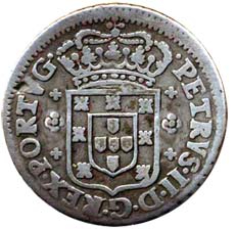 Moneda 3 Vintens - Pedro II (ceca de Oporto) | 1688 - 1706 - Anverso Anverso de 3 Vintens - Pedro II (ceca de Oporto)