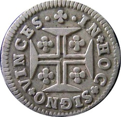 Reverso de 3 Vintens de Real (Réais) - José I