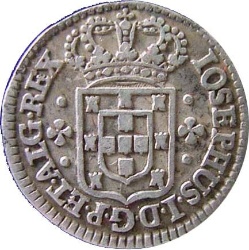 Anverso de 3 Vintens de Real (Réais) - José I