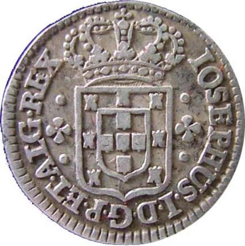 Moneda 3 Vintens de Real (Réais) - José I | 1750 - 1777 - Anverso Anverso de 3 Vintens de Real (Réais) - José I