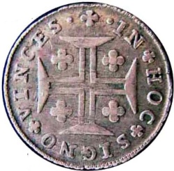 Reverso de 3 Vintens de Real (Réais) - Juan Príncipe Regente