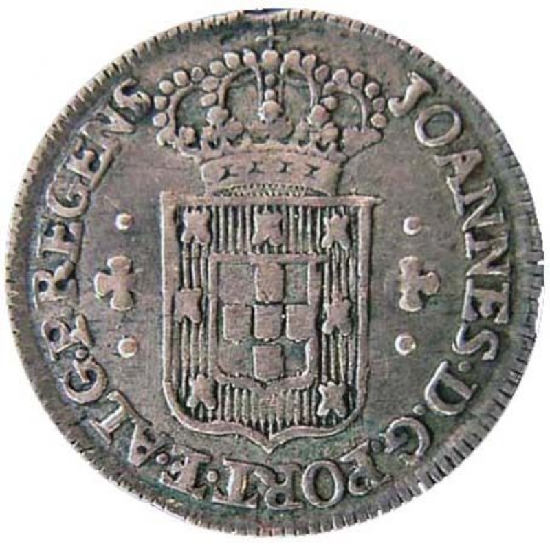 Moneda 3 Vintens de Real (Réais) - Juan Príncipe Regente | 1802 - 1816 - Anverso Anverso de 3 Vintens de Real (Réais) - Juan Príncipe Regente