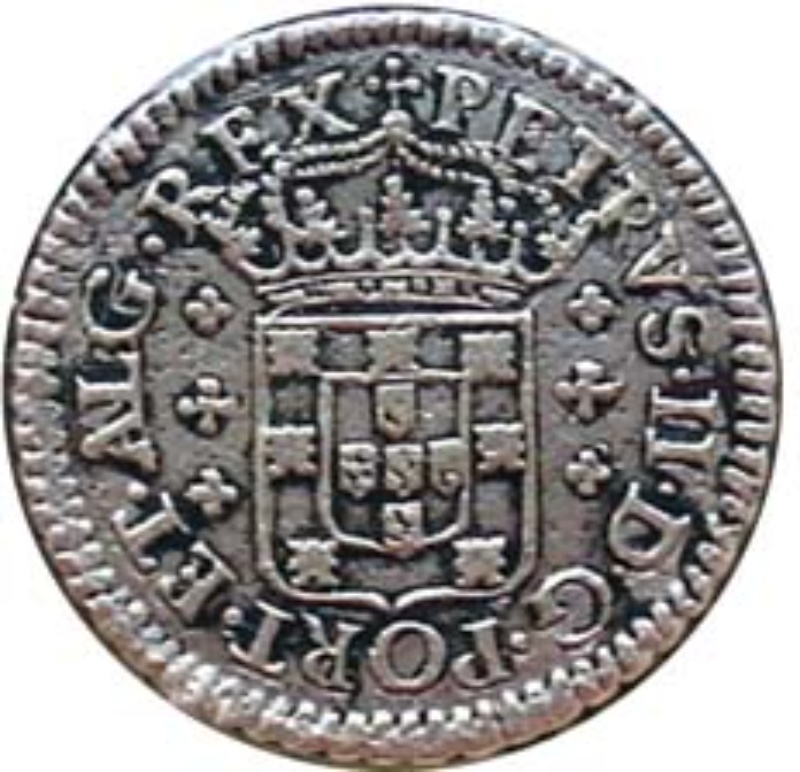 Moneda 3 Vintens de Real (Réais) - Pedro II (ceca de Lisboa) | 1688 - 1706 - Anverso Anverso de 3 Vintens de Real (Réais) - Pedro II (ceca de Lisboa)