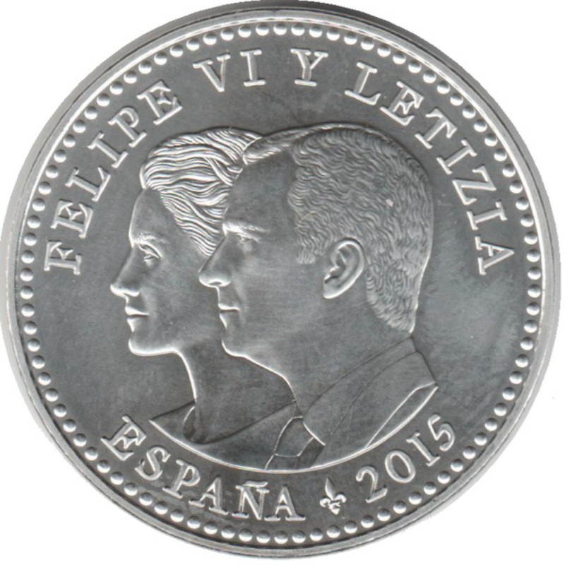Anverso de 30 Euro - Felipe VI (Parte II de Don Quijote)