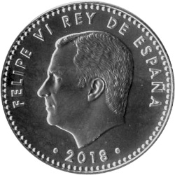 Anverso de 30 Euros - Felipe VI (50 Aniversario del Rey Felipe VI)