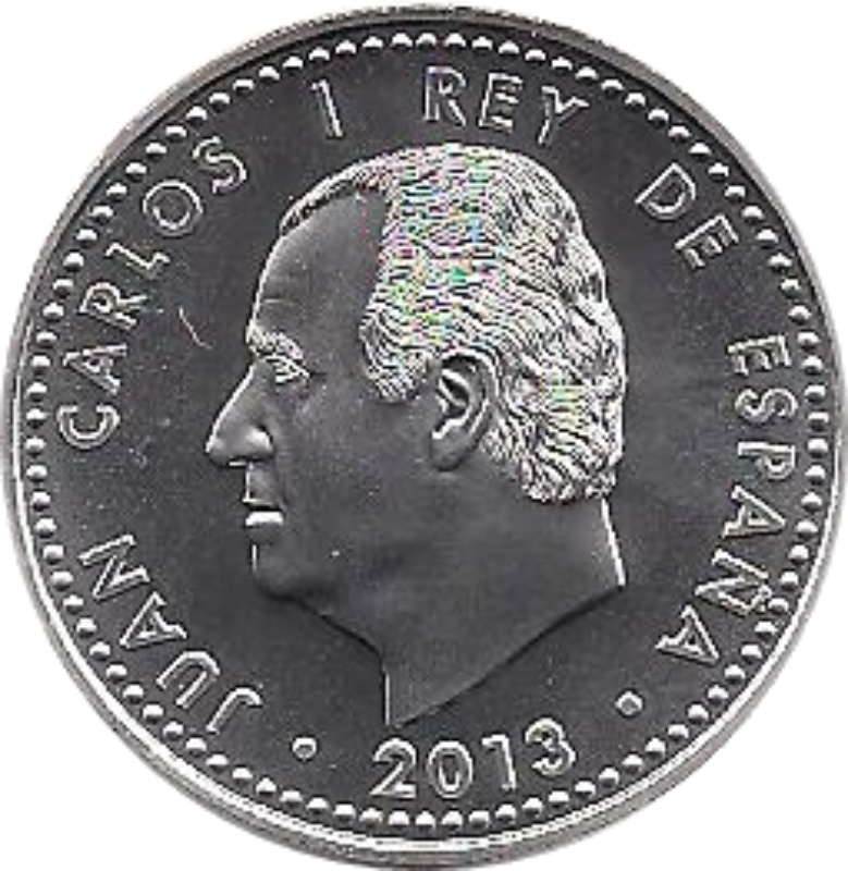 Moneda 30 Euros - Juan Carlos I (Jubileo de Diamante) | 2013 - Anverso Anverso de 30 Euros - Juan Carlos I (Jubileo de Diamante)