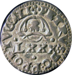 Anverso de 4 Vintens - LXXX Reales (Réais) - Pedro Prince Regent (ceca de Lisboa)