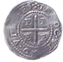 Reverso de 4 Vintens - Lxxx Reales (Réais) - João IV (Évora)