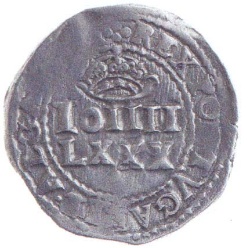Anverso de 4 Vintens - Lxxx Reales (Réais) - João IV (Évora)