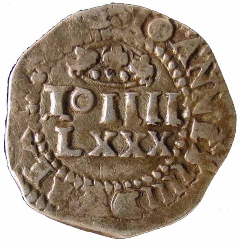 Anverso de 4 Vintens - Lxxx Reales (Réais) - João IV (Lisboa)