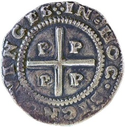 Reverso de 4 Vintens - Lxxx Reales (Réais) - João IV (Oporto)