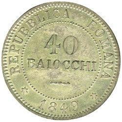 Reverso de 40 Baiocchi
