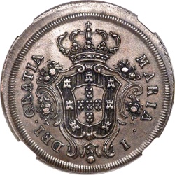 Anverso de 40 Reales (Réais) - María I (Patrón)