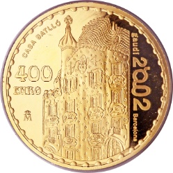 Reverso de 400 Euros (Gaudi - Casa Batlló)