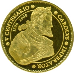 Reverso de 40.000 Pesetas (Carlos V)